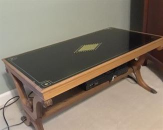 Coffee table with inlay