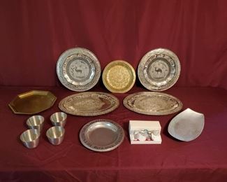 Decorative Hanging Plates and Pewter