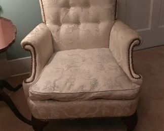 Cream Silk chair