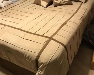 $260.00 MINUS 50% = $130.00 FINAL - Queen bed. Like new. This Sapphire Hills Firm mattress was only used a few times in the spare bedroom. Looks like never been slept on. Includes protective cover plus all sheets and comforter. (the firm support helps your body maintain good posture and prevents your back from curving)