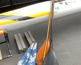 RH703 2 Beautiful Paddles for Outrigger Canoe