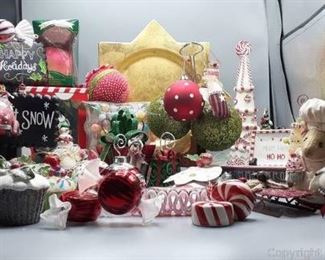 Assortment of Christmas Decorations