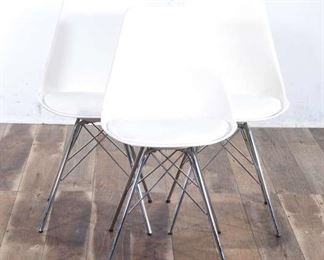 Set 3 Mid Century Style Shell Bespoke Dining Chairs