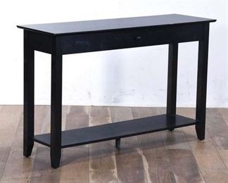 Contemporary Black Craftsman Style Console Table