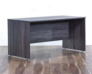Contemporary Gray Finish Executive Desk