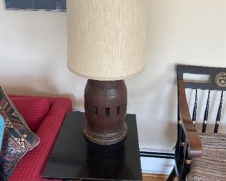 Wagon Wheel lamps $120 for the pair