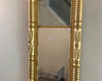Antique Gold Gilt Mirror 21.5" w x 44"h. $190