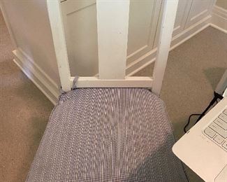 Four white chairs likely Pottery Barn. $80 set