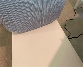 chair seat with cushion lifted