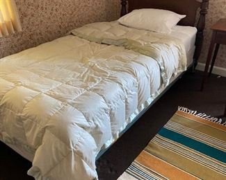 Mahogany twin bed with mattress set headboard only no foot board $60. 