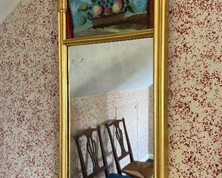 Gilt empire mirror 14.5" w x 26'h $60