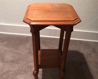 small occasional table approximately 16" sq.  x 22"h.  as found $20