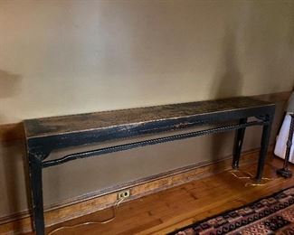 Console 13 1/2"d x 84"l x 34 1/2"h. Asking $360