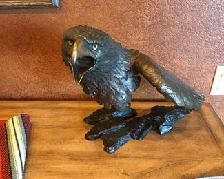 MARK HOPKINS "CRY OF FREEDOM" EAGLE BRONZE