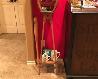 Antique Oak Wood Plant stand.