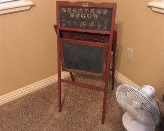 Vintage/Antique Childs Learning Chalk Board