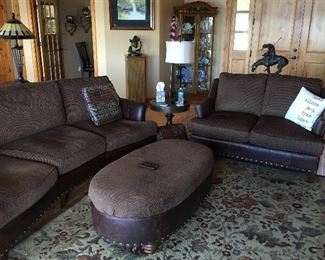 Extreme Quality Living room set, Sofa, Love Seat, and Oval Ottoman/Table.