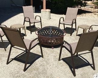 QUALITY PATIO SET & FIRE PIT