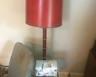 Vintage Glass Table / Floor Lamp $ 54.00