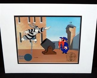 Bugs Bunny 50th Birthday Limited Edition Production Cel Collection, Boxed Set Of 5 Hand-Inked, Hand-Painted Animation Cels, With COA, Numbered 37/500