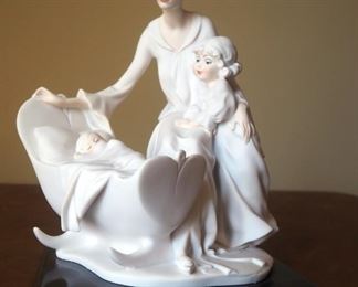 Giuseppe Armani "Rock A Bye" Cold Cast Porcelain Figurine # 0753-F, 9.5" x 7.5", In Box