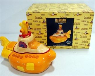 Vandor Beatles Yellow Submarine Limited Edition Cookie Jar, With Certificate Numbered 477/10,000