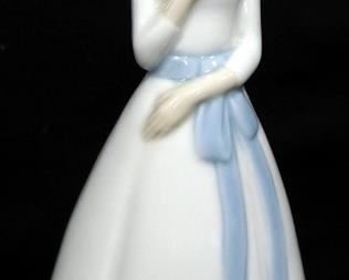 Casades And Porcelanas Miquel Requena Porcelain Figurines Of Young Girls, Qty 3, Approx 8.75" High