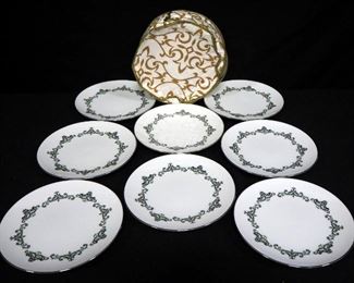 Noritake Monterey Dish Set, Includes Saucers, Dessert, Dinner & Salad Plates, Teacups, Serving Bowls, And Platters, Approx 100 Pcs, In Storage Cases