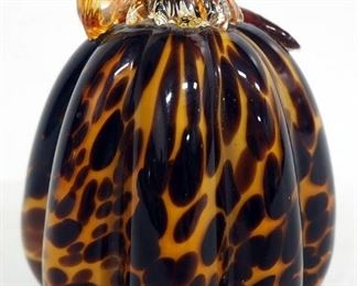 Glass Decorative Pumpkin, 5.5" High