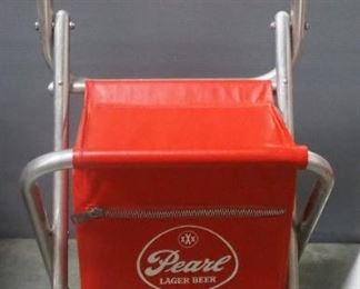 Pearl Lager Beer Branded Folding Chair With Cooler Bottom