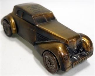 Banthrico Brass 1936 Cord Advertising Bank