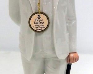 Royal Doulton Porcelain "Sir Winston Churchill" Figurine, Handmade And Hand Decorated, 10.25" Tall