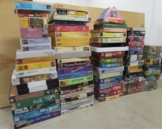 Huge Lot of Puzzles