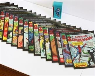 Lot of 18 Reprints of 1960s Spiderman Comics and an Original The Flash Flashlight