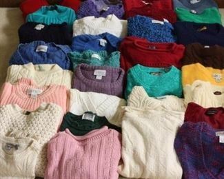 Lot of 48 1980s Womens Sweaters