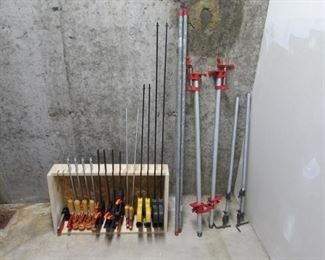 Lot of Assorted Clamps and Vise