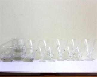 Lot of Two Patterns of Vintage Glass