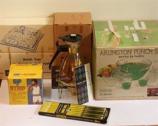 Lot of Vintage New in Box Housewares