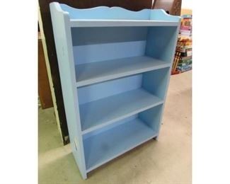 Vintage Blue Painted Bookcase