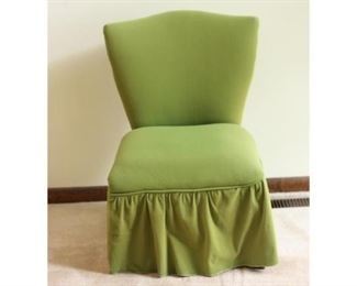 Vintage Green Low Vanity Chair