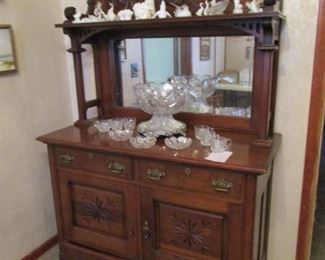 Incredible mid-Victorian Walnut with burl insets- organic hardware- Beautiful condition- Stunning piece.