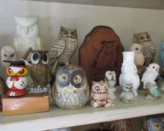 A slice of the LARGE collection of owls- 