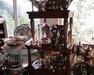 Did someone say they were looking for silver- we have it! Silver-plate as well as STERLING- Many Victorian pieces. Priced to sell.
