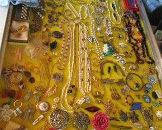 Loads of jewelry- exceptional examples to costume- Many Scandinavian pieces