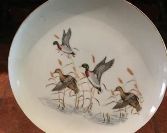 Set of hand-painted dishes
