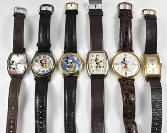 6 Wristwatches Mickey Mouse