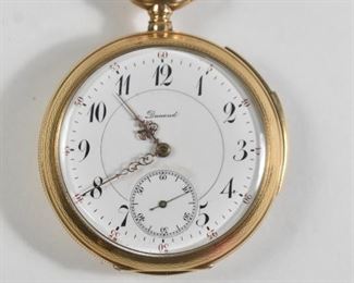 14K Dunand 1/4 Hour Repeating Pocket Watch