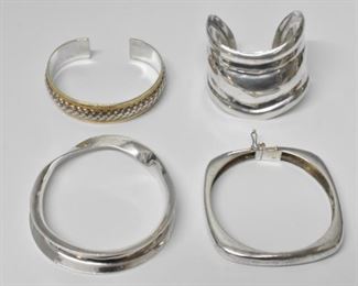 4 Sterling Silver Bracelets