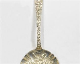 Kirk & Sons Repousse Berry Spoon Sterling