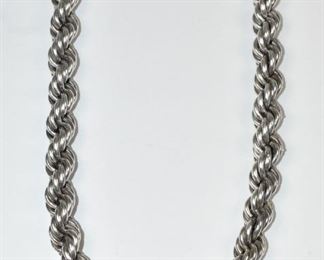 Sterling Rope Necklace